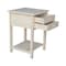 International Concepts Rectangle Lamp Table with 2 Drawers, 18 W, 18 L, 25.6 in H, Wood, Unfinished OT-92 - alternate 9